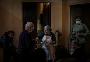 At Heaven’s Joy in Beirut, a center for the elderly and people in need. More than half of the country’s 6.7 million people may be living below the poverty line, the World Bank said.Credit...Diego Ibarra Sanchez for The New York Times