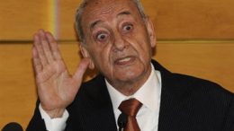 Former warlord Nabih Berri who remains Lebanon’s speaker Speaker of parliament Parliament since 1992
