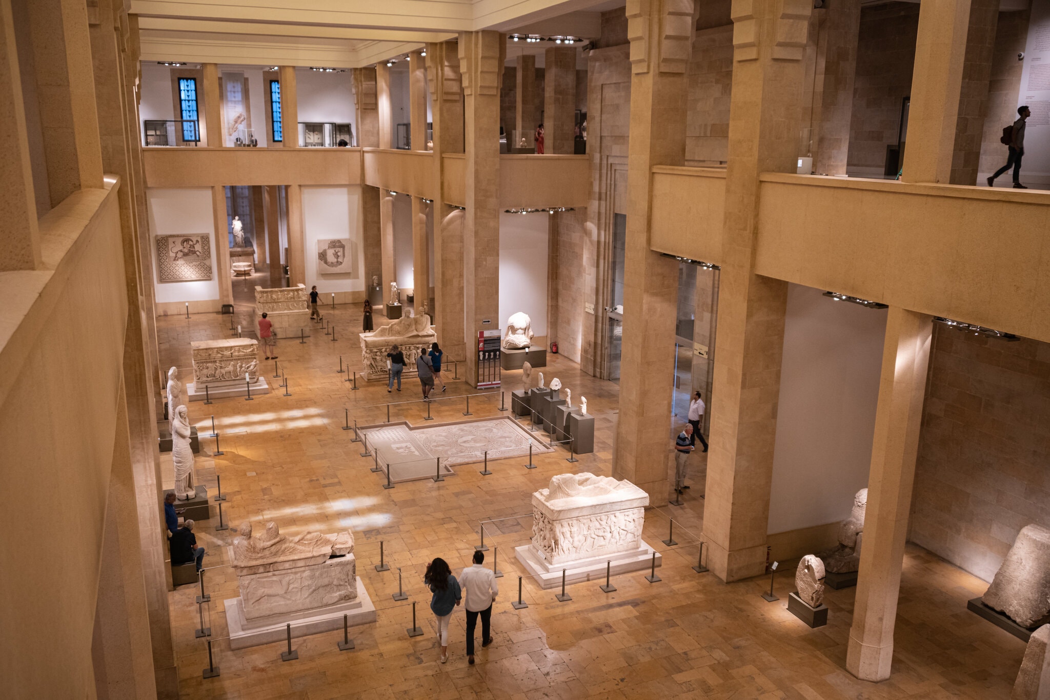 The main corridor of the museum. The institution is open again after undergoing a $175,000 renovation to repair damages caused by the explosion in August 2020.Credit...Diego Cupolo/NurPhoto, via Getty Images The pieces were found in Umm el-Amed