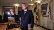 Lebanon's Central Bank governor Riad Salameh at his office in Beirut in December. AFP