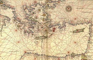 15th Century Map of the Levant